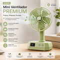 mini ventilador tipo retro recargable